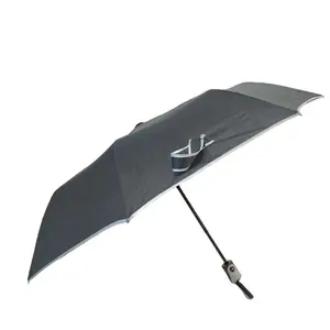 Ovida-paraguas plegable para viaje, sombrilla resistente a la lluvia, al viento y al viento, 3 pliegues