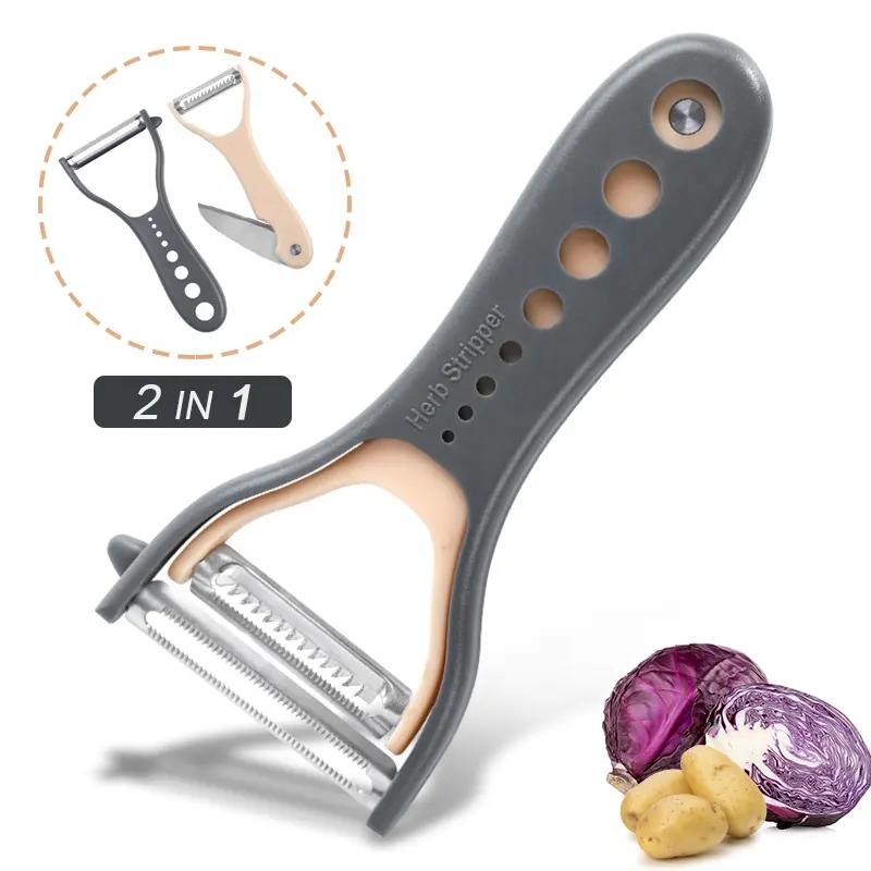 Gadget da cucina multifunzionale frutta verdura Sharp acciaio inossidabile svizzero Julienne girevole Y pelapatate