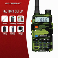 En stock, vente en gros, talkie-walkie Baofeng UV-5R double bande, radio bidirectionnelle portable, interphone longue portée pour les équipes de sécurité