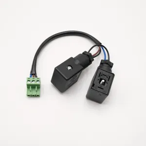 Conector de válvula solenoide LED, Conector de Cable DIN EN 175301-803, 5,08mm, 3 pines, PCB