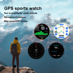 Orologio Sportivo GPS Sunroad con Mappa Nautica Offline, Navigazione, Altimetro, Bussola, Chiamate, <span class=keywords><strong>Musica</strong></span>, Impermeabile, Digitale da Uomo alla Moda - Product Image 4