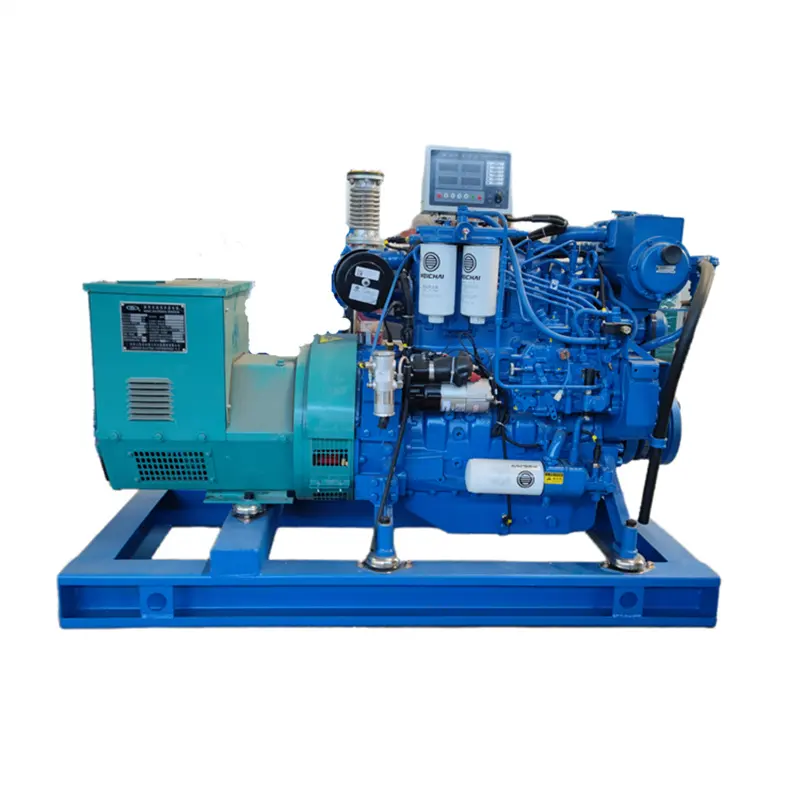 Generator diesel laut daya weichai 50kw 6.5kva dengan alternator listrik deutz deutmesin diesel untuk perahu