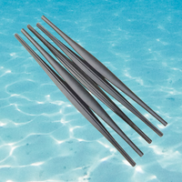 Aletas de Buceo Profesionales y Duraderas de Fibra de Carbono para Adultos, Forma de Sepia, Tubo Superior de Silicona, Talla L, Buceo