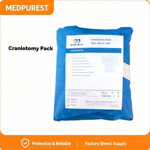 Kit Chirurgico Sterile Monouso per <span class=keywords><strong>Craniotomia</strong></span> con Telo Incisionale e Coperture Rinforzate Certificato CE Classe II per Neurochirurgia - Product Image 1