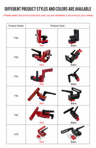 Bricolage supports Rail arrêt bloc scie outils clôture Guide Flip connecteur onglet jauge <span class=keywords><strong>charpentier</strong></span> T piste aluminium travail du bois T-Slot - Product Image 6