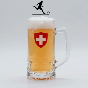 Verre à bière moderne personnalisé en gros, incassable, avec décalcomanie sur mesure pour bar à domicile et brasserie - Product Image 4