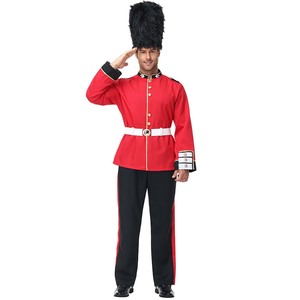 Costume d'adulte homme soldats britanniques garde d'honneur royale veste pantalon chapeau ensemble MDEC-008 - Product Image 1