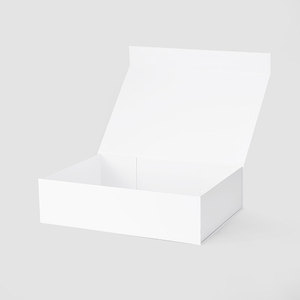 44*32cm <strong>A3</strong> Shallow White Magnetic Closure Garment Gift Retail Packaging <strong>Box</strong> for Dress - Product Image 2