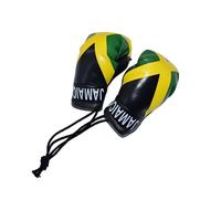Porte-clés Gant de Boxe de Simulation avec Grand Pendentif Drapeau, Logo Personnalisé, Ornement Suspendu pour Voiture et Sac, Accessoires de Porte-clés