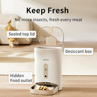Petwant Smart 4.5L Tuya APP Alimentation à distance Pet Cat Dog Distributeur de stockage de nourriture 10 repas 100 portions Mangeoires automatiques pour animaux
