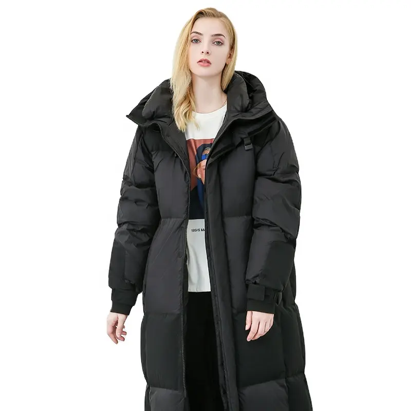 Wholesales Fashion Winter Women Down Jacket Outdoor Windproof Down Jacket Black Plus Size Puffer Coat For Women