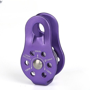 Polea Simple Pequeña con Rodamiento <span class=keywords><strong>de</strong></span> Bolas, Certificada por la CE, <span class=keywords><strong>de</strong></span> Aluminio para Escalada, Rescate, Montañismo, Detención <span class=keywords><strong>de</strong></span> Caídas, Agarre <span class=keywords><strong>de</strong></span> <span class=keywords><strong>Cuerda</strong></span> - Product Image 1