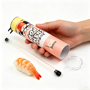 Tube à sushi en gros en forme de cylindre en papier, cylindre en carton recyclable pour une présentation créative <span class=keywords><strong>des</strong></span> aliments - Product Image 4