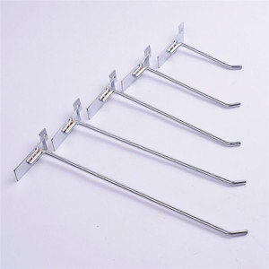 Hot OEM Retail Store Metal Steel Slatwall Security Hanging <b>Display</b> Pegboard <b>Hooks</b> - Product Image 4