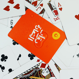 Conception imprimée personnalisée et logo soleil boîte en plastique jeu <span class=keywords><strong>de</strong></span> cartes à jouer étanche cartes à jouer <span class=keywords><strong>de</strong></span> <span class=keywords><strong>poker</strong></span> en plastique personnalisées - Product Image 1