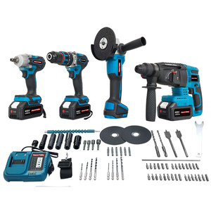 Tmaxtool 4 trong 1 tác động cờ lê ổ cắm khoan Bộ máy mài góc không dây lithium pin công cụ điện kết hợp hộp công cụ Bộ công cụ - Product Image 5