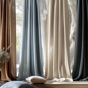 Muestra <span class=keywords><strong>de</strong></span> Tela <span class=keywords><strong>de</strong></span> Cortina Opaca Personalizada Jinchan <span class=keywords><strong>para</strong></span> Dormitorio y Sala <span class=keywords><strong>de</strong></span> Estar, Textura <span class=keywords><strong>de</strong></span> Lino, Oscurecedora <span class=keywords><strong>de</strong></span> Habitaciones - Product Image 6