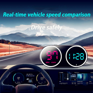 Affichage Tête Haute (HUD) <span class=keywords><strong>GPS</strong></span> Double Écran Style Sport pour Tableau <span class=keywords><strong>de</strong></span> Bord, Couleurs Riches, Commutation KMH/MPH, Compatible Pare-Brise, pour Tous Véhicules - Product Image 5