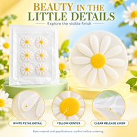 Plester Jerawat Hidrokoloid Bunga Daisy Tahan Air, Plester Jerawat Cantik Bermotif Bunga, Penutup Jerawat, Penyembuh Noda