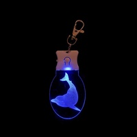 Porte-clés imprimé en acrylique 3D avec lumière LED