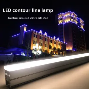 Illuminatore Lineare LED IP65 12W DC24V Bianco Caldo RGB Striscia in Alluminio Garanzia 3 Anni Alta Luminosità per Illuminazione Facciate Edifici - Product Image 1