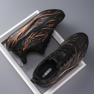 Chaussures de course rétro tendance à motif aile, légères, à lacets, antidérapantes en EVA - Baskets respirantes en maille amorties pour hommes, décontractées - Product Image 6