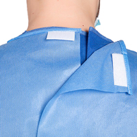 Robe d'isolement médicale stérile à usage unique CE, niveau 3, autoclavable, jetable, SMS 40g, non tissée, chirurgicale