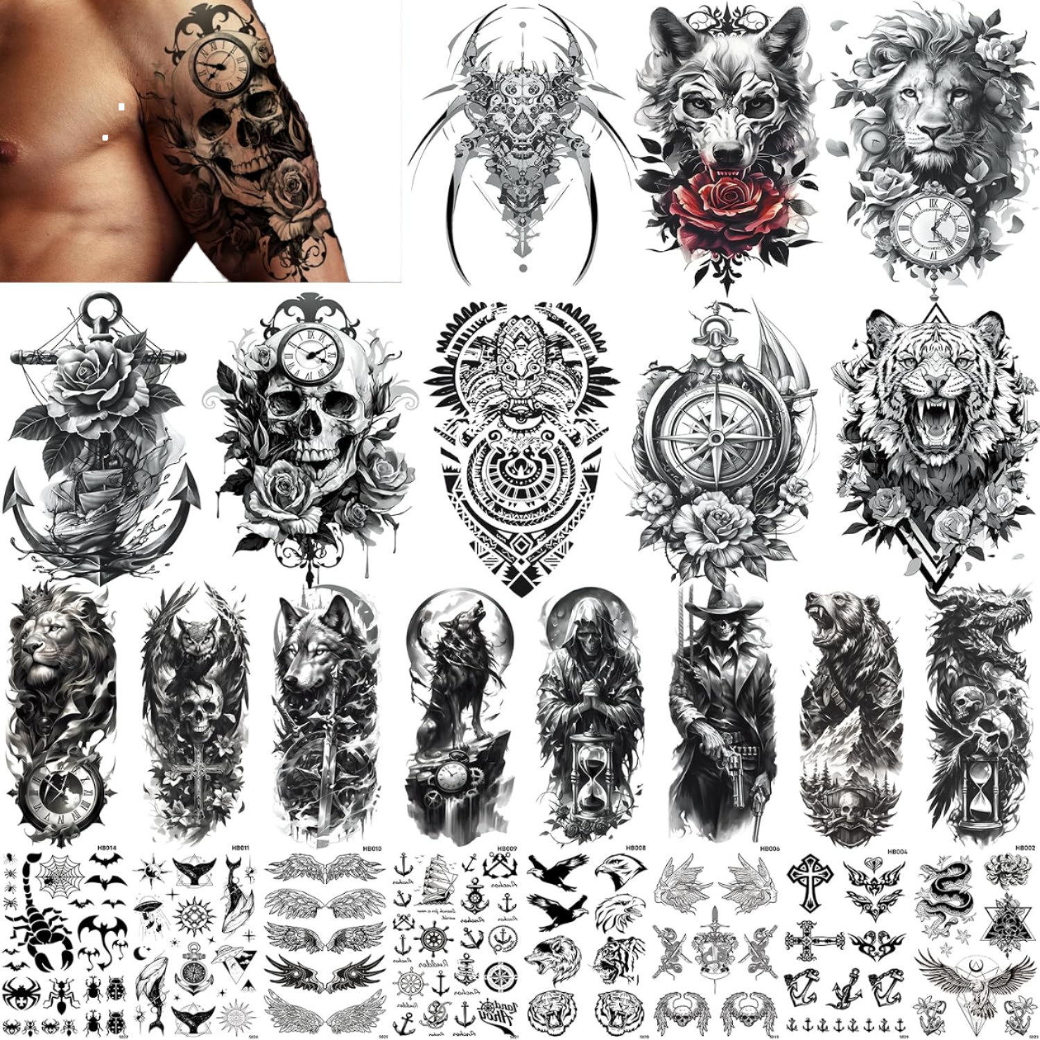 Design Vivaci E Tatuaggio Del Drago Tribale Resistenti Per - Foto 2