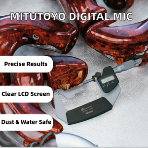Mitutoyo 293-232-30 Digital Micrometer SPC High Precision 0.002mm Accuracy 50-75mm Range IP65 Dust/Water Protection LCD - Product Image 2