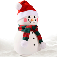 Veilleuse en silicone rechargeable à intensité variable et colorée Bonhomme de neige Baby LED Nursery Night Light pour la chambre des enfants