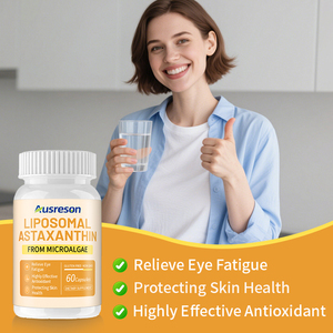 Ausreson OEM Astaxanthine Capsules 500mg Vitamine Huidgezondheid Voedingssupplement Liposomale Astaxanthine Capsules - Product Image 2