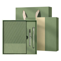 Collection de carnets à couverture souple en twill pour entreprises, coffret cadeau personnalisé pour la documentation et les événements professionnels