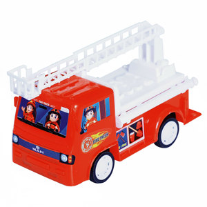 Camión de Bomberos de Juguete con Fricción para Niños, Vehículo de Rescate de Emergencia con Escalera para Juego de Imitación - Product Image 1