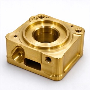 Boîtier de cavité à bride métallique CNC 5 axes sur mesure, coque en alliage usinée avec précision avec port fileté pour équipement industriel - Product Image 3