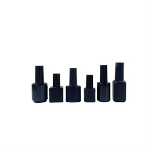 Mini flacons en verre mats noirs colorés de 3 ml, 5 ml, 7 ml, 8 ml, 10 ml, 15 ml, 20 ml avec pinceau pour vernis à ongles et huiles – Modèle - Product Image 3