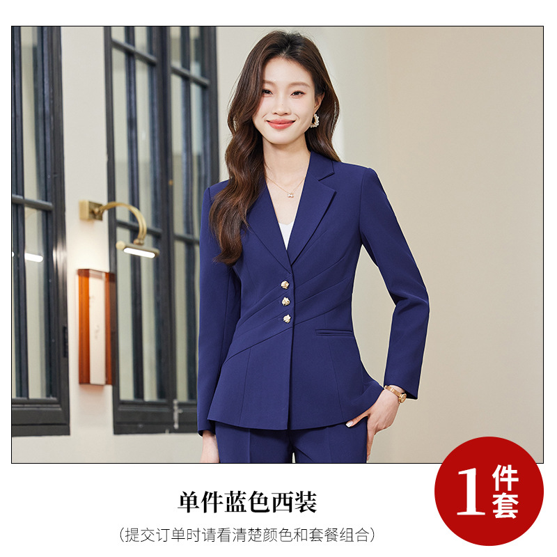 blue suit