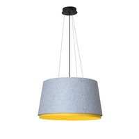 Abat-jour non tissé en feutre acoustique jaune lampes d'intérieur suspendues innovantes décorations de poteau de maison lustre suspensions
