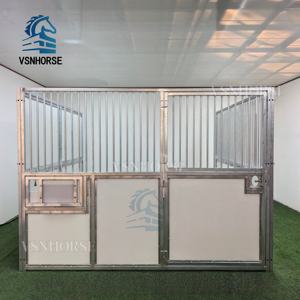 Kandang Kuda Portabel Sementara VSNHORSE, Panel Modular, Tempat Berteduh untuk Acara Berkuda di Luar Ruangan - Product Image 3