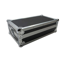 Boîtier de radiocommande mobile dj, en aluminium, noir, personnalisé, mallette de transport dj portable avec support