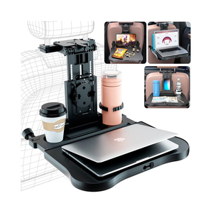 Portable Car <b>Desk</b> for Working in Backseat Travel Laptop Tray Ideal for Long Commute Adjustable Stable Platform - Product Image 6
