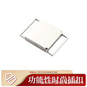 Hebilla de Placa Jiuyuan de 28 mm de Diámetro Interior, Aleación de Zinc Plateada, Accesorios para Bolsos, Hebillas para Cinturones - Product Image 3