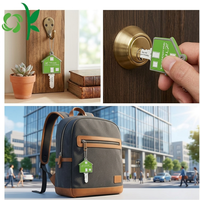 Porte-clés en caoutchouc personnalisé, en Silicone, forme de maison, très bon marché, sortie d'usine, mode 2020