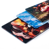 Tapis de souris en verre Wallhack Sp004 pour périphériques informatiques et arènes d'e-sport, avec taille et design personnalisés, en stock, moule privé