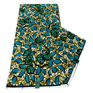Tissu Hollandais Mode Africaine 100% Coton Capulana Cire <span class=keywords><strong>6</strong></span> Mètres Tissu Imprimé Africain Textile Kente <span class=keywords><strong>Pagne</strong></span> pour la Couture - Product Image 4