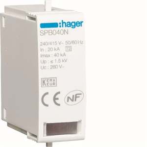 SPB040N Personalizzabile con cartuccia Hagers N-PE in versione 20kA Imax 40kA - Product Image 1