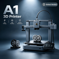 Imprimante 3D FDM compatible PLA PETG TPU, Bambo A1 version mondiale, imprimante de bureau à nivellement automatique, 500 mm/s, impression à distance WiFi, 256x256x256 mm