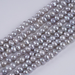 Perlas Sueltas de Agua Dulce Naturales al por Mayor, 18 cm, 3-4 mm, Orificio Recto, Doble Cara, Brillantes, para Accesorios de Joyería, Semi-Acabadas - Product Image 1