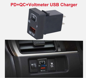 Double port USB QC3.0, port de charge, prise de chargeur de voiture, adaptateur d'alimentation, prise de charge pour <span class=keywords><strong>Toyota</strong></span> Corolla Camry RAV4 Cruiser - Product Image 5