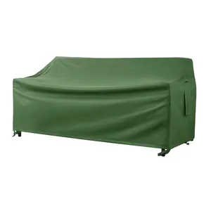 蒲公英露台沙发套，适用于3人沙发的防水户外沙发套，重型带通风口长凳套
