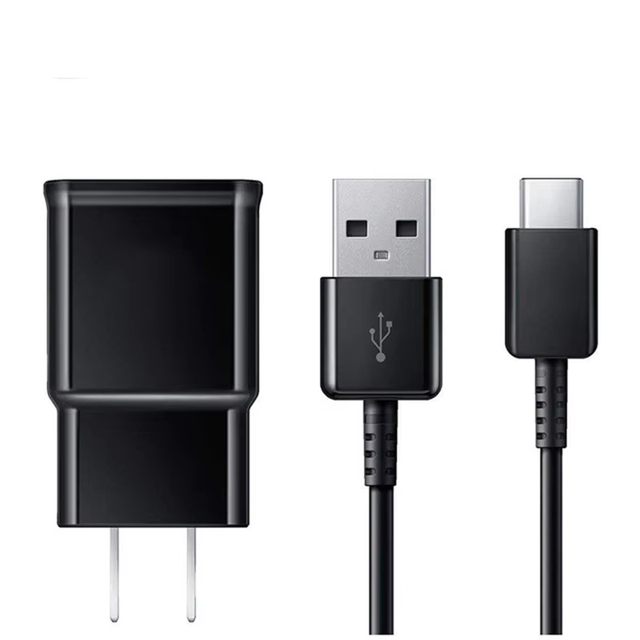 QC3.0 15W 10W Fast USB Charger Cargadores for Samsung Adapter Usb C Data Cable for Samsung Set 2 in 1 Plug with Type c Cable